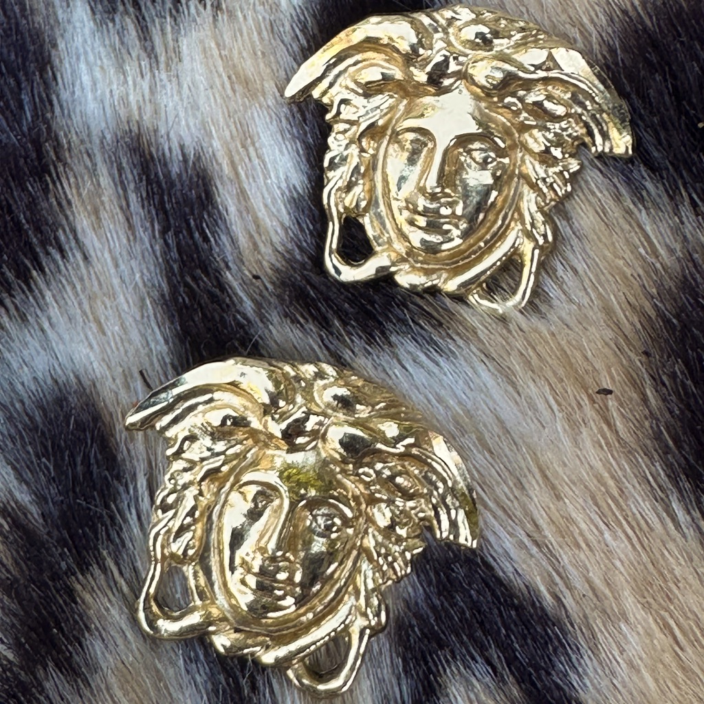 10k Medusa Earrings
